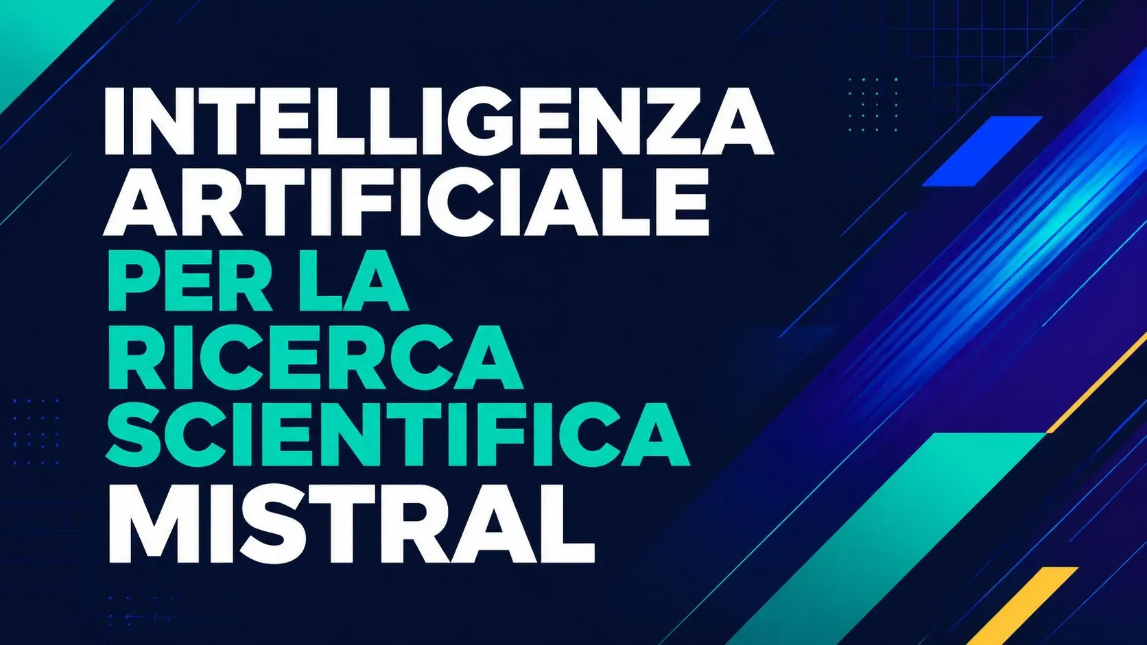 Intelligenza artificiale per la ricerca scientifica Mistral