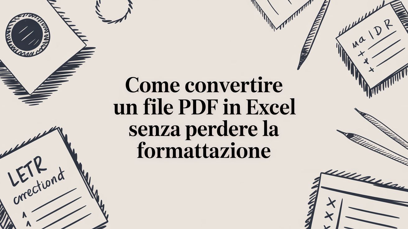 Come convertire un file PDF in Excel senza perdere la formattazione