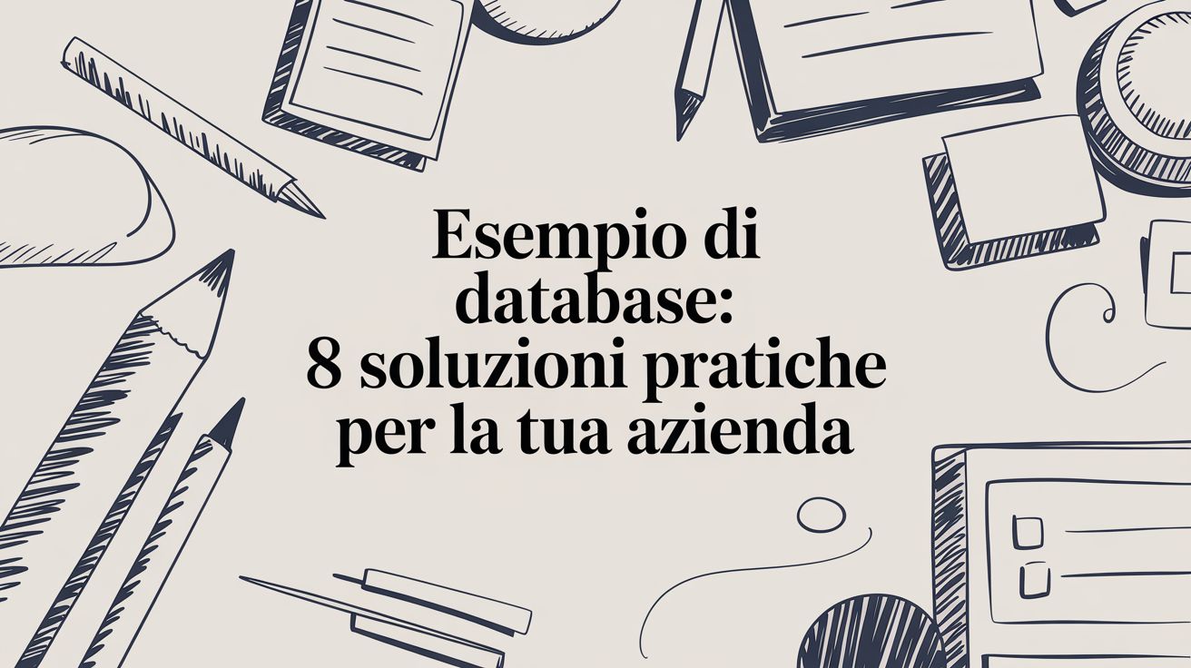 Esempio di database: 8 soluzioni pratiche per la tua azienda