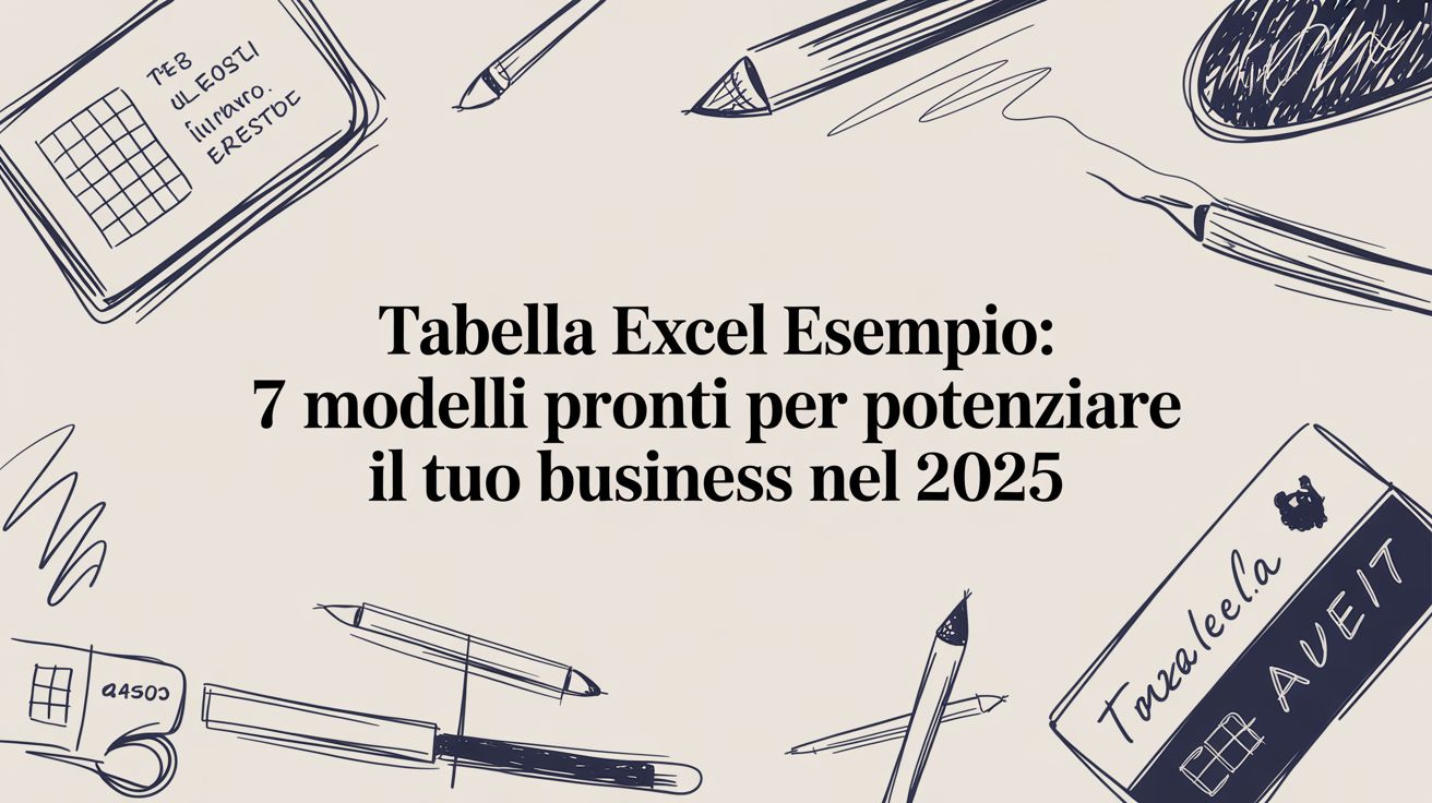 Tabella Excel Esempio: 7 Modelli Pronti per Potenziare il Tuo Business nel 2025