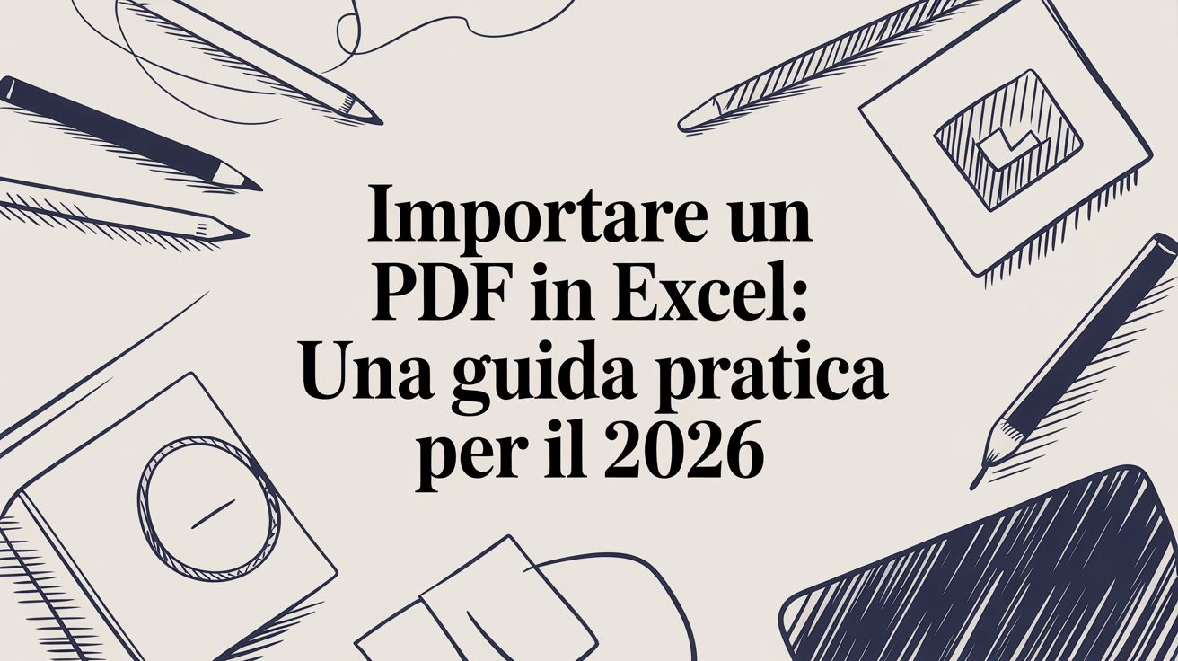 Guida Completa 2026: Come Importare un PDF in Excel (Senza Impazzire)