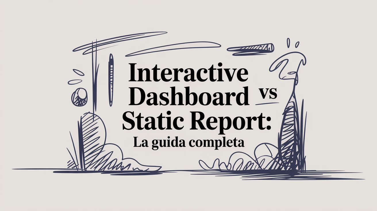 Interactive dashboard vs static report: La Guida Completa