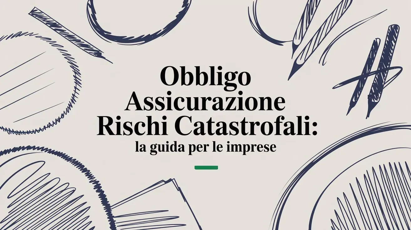 Obbligo assicurazione rischi catastrofali 2026: Guida completa per le imprese