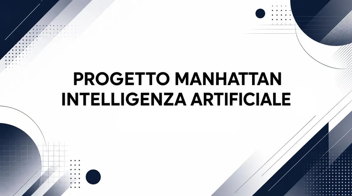 Quando Washington parla di AI come del Progetto Manhattan