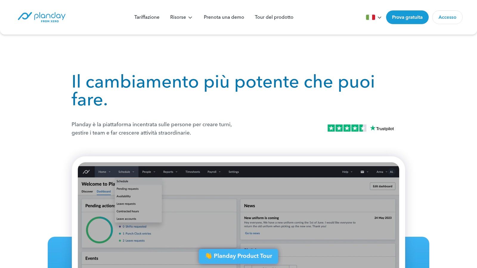 Planday (in italiano)